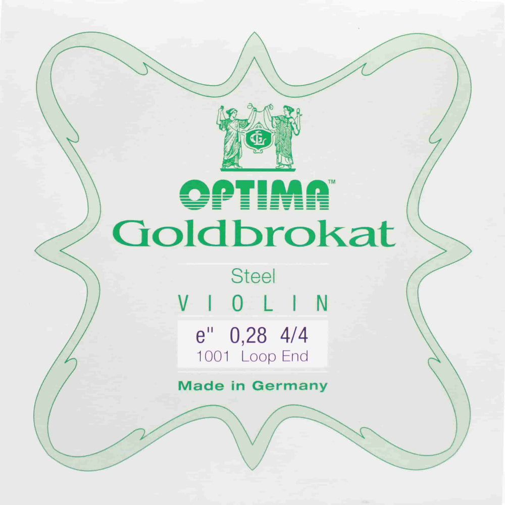 Lenzner/Optima Goldbrokat 28 Violin E String Loop-End