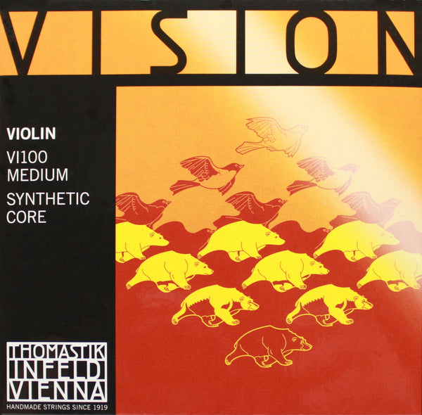 Thomastik-Infeld Vision Violin String Set VI100 Medium Synthetic Core 4/4